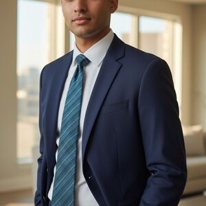 Calvin Klein men’s gray green, black striped tie 100 % silk
Made in USA